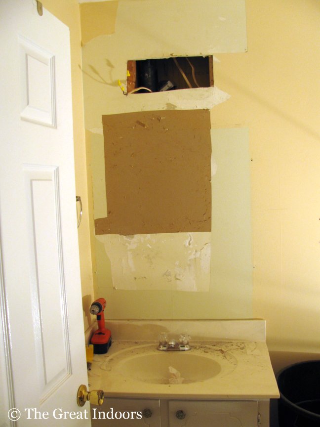 The Great Indoors Guest Bathroom Drywall, Oh Drywall