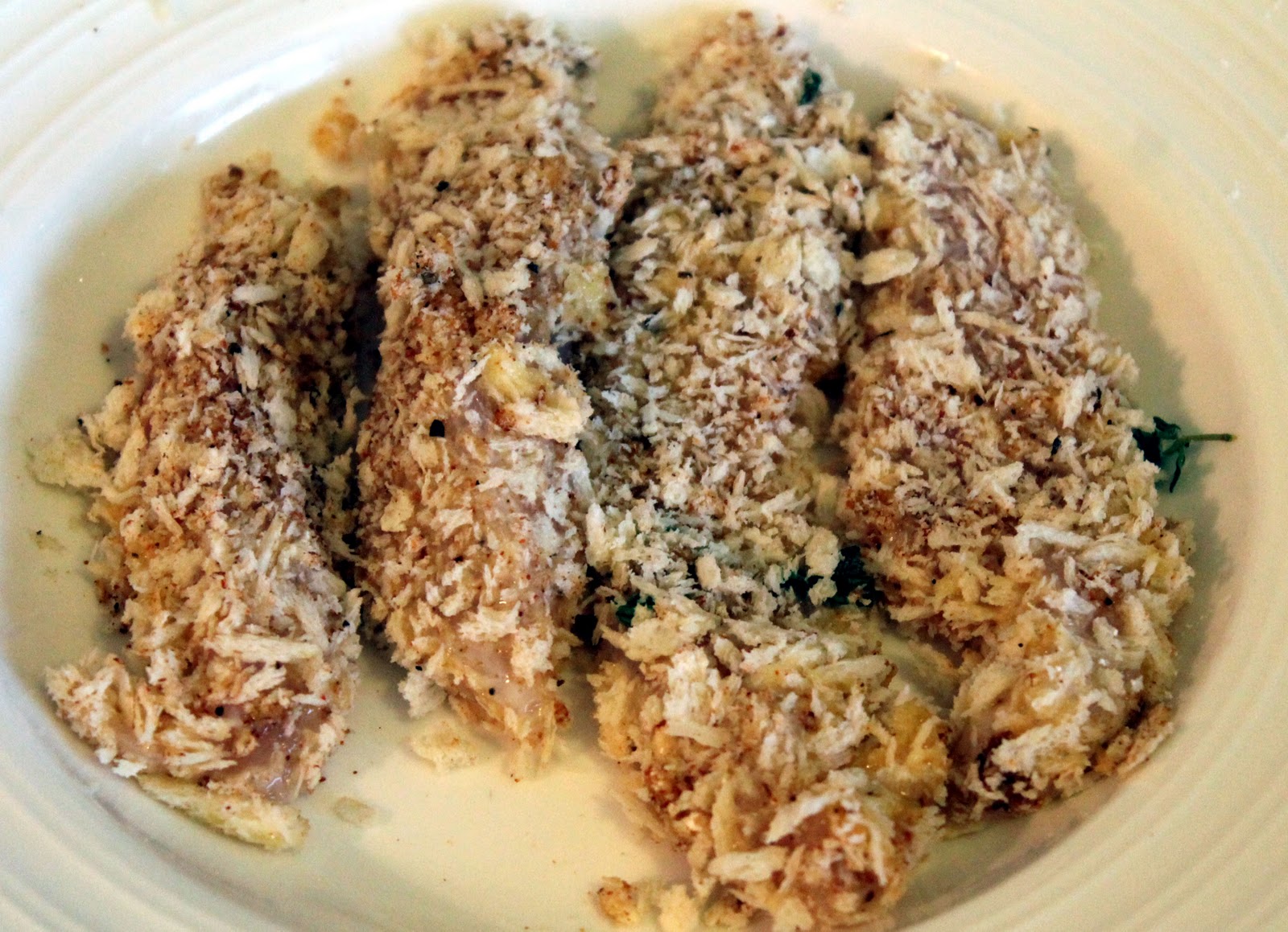 Serena's Medium Rare Cajun Chicken Goujons with Panko Breadcrumbs