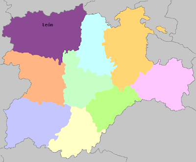 Castile and Leon Map Information | Map of Spain Pictures