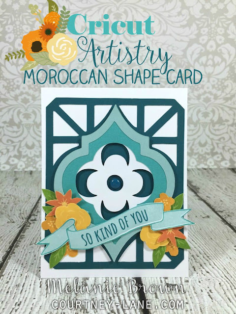 Cricut Artistry Moroccan Shape card