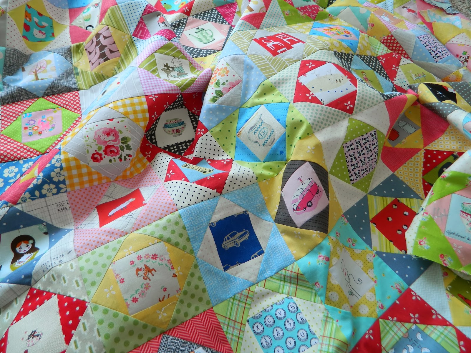 s.o.t.a.k handmade: economy block quilt all finished