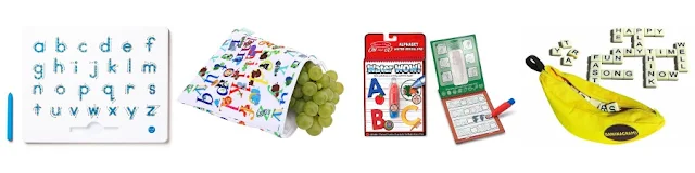 Alphabet themed stocking stuffer ideas for kids from And Next Comes L