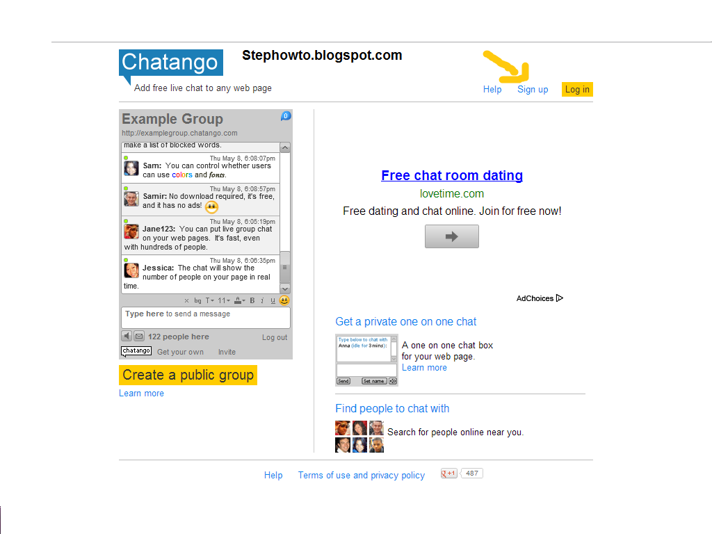 Room chatango chat Free General