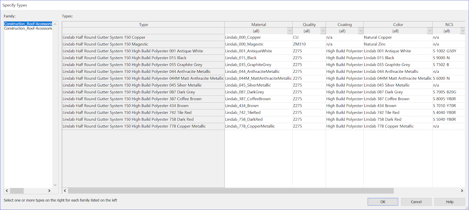 BIM Chapters Revit Content Review Lindab Gutters and Downspouts