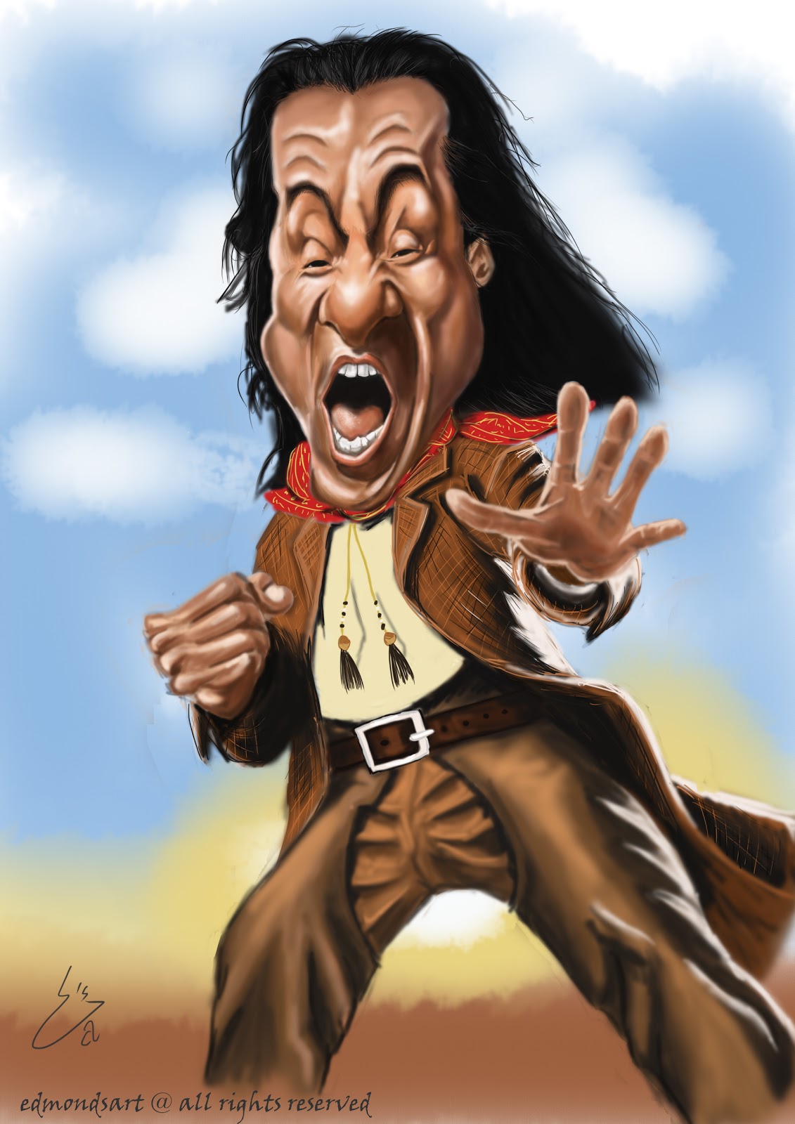 Edmond's Art: Fb Caricaturama 3000 Challenge: Jackie Chan