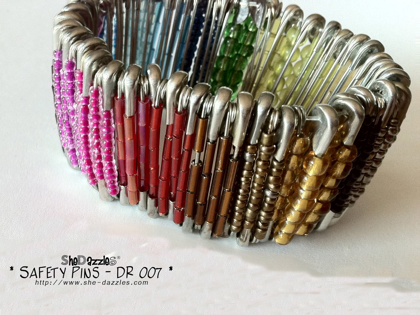 DR 007 Safety Pin Bracelet SheDazzles (Malaysia) Charm Bracelet