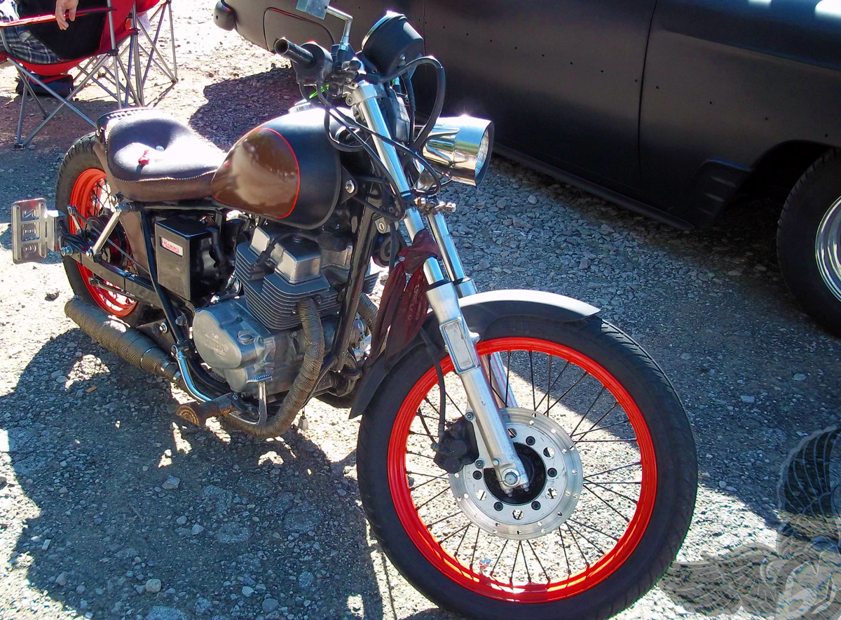 brown honda rebel bobber at greaserama | tools1