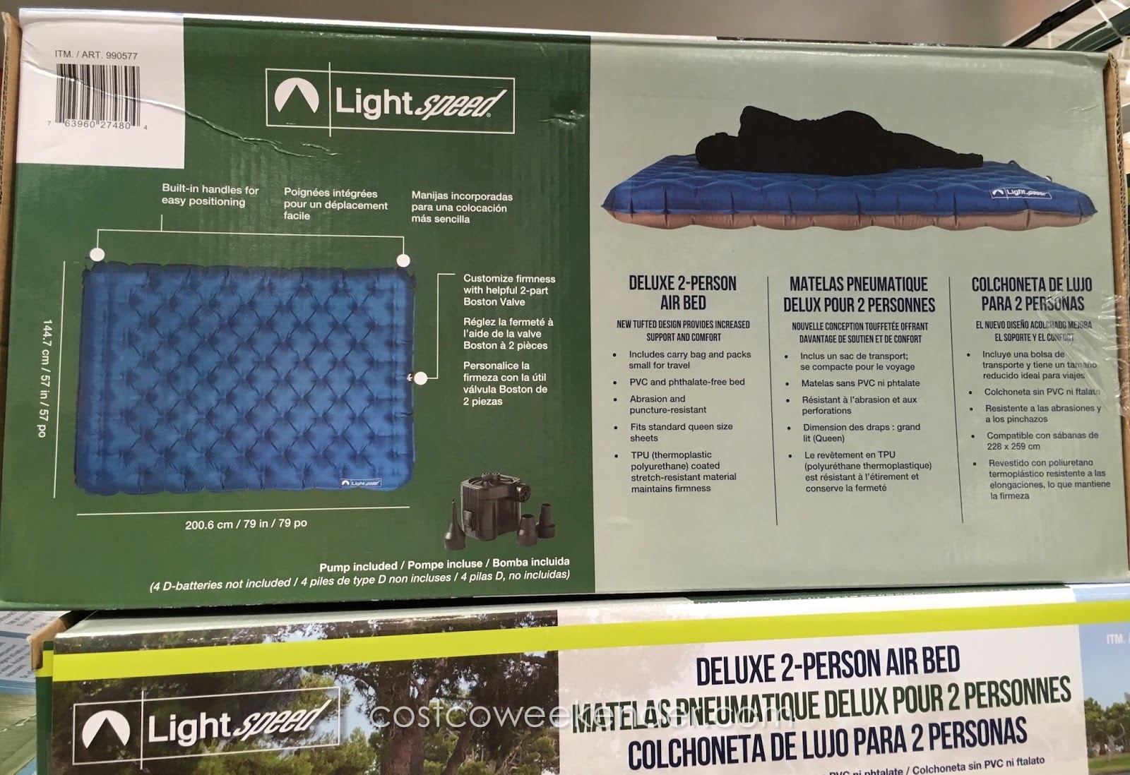 Lightspeed Deluxe 2Person Airbed Costco Weekender