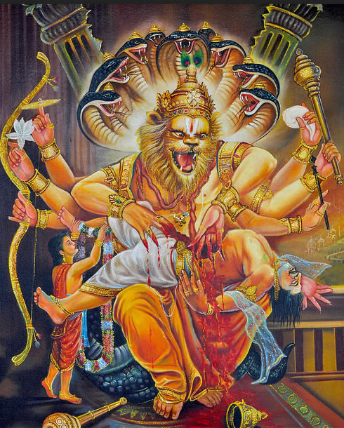 Lord Narasimha Images | Lord Narasimha Photos | Lord Narasimha Wallpapers HD  | Lord Narasingh Pictures - Gods Own Web