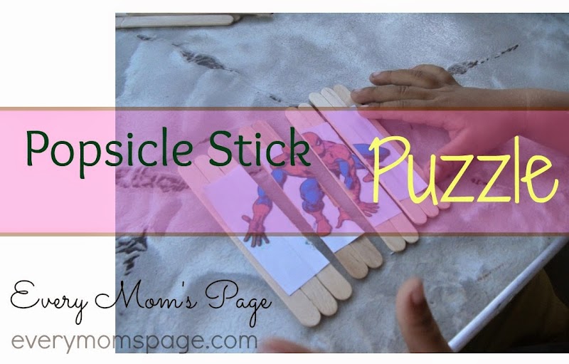 #Play & #Learn: Popscicle Stick Puzzle