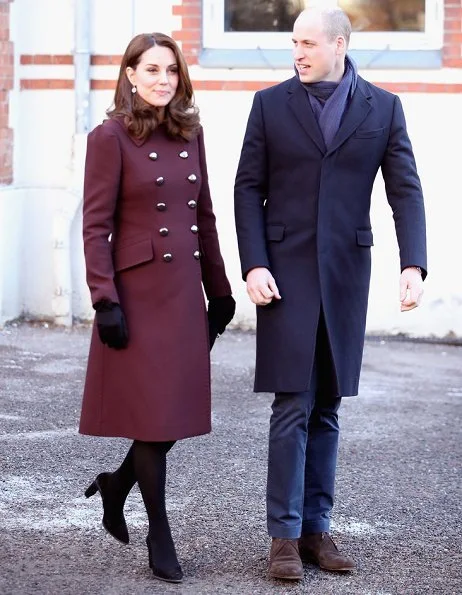 The Duchess, Kate Middleton wearing a Dolce & Gabbana coat. Crown Princess Mette Marit wore-Michael Kors Pleated wool crepe midi skirt. Skam cast Drama