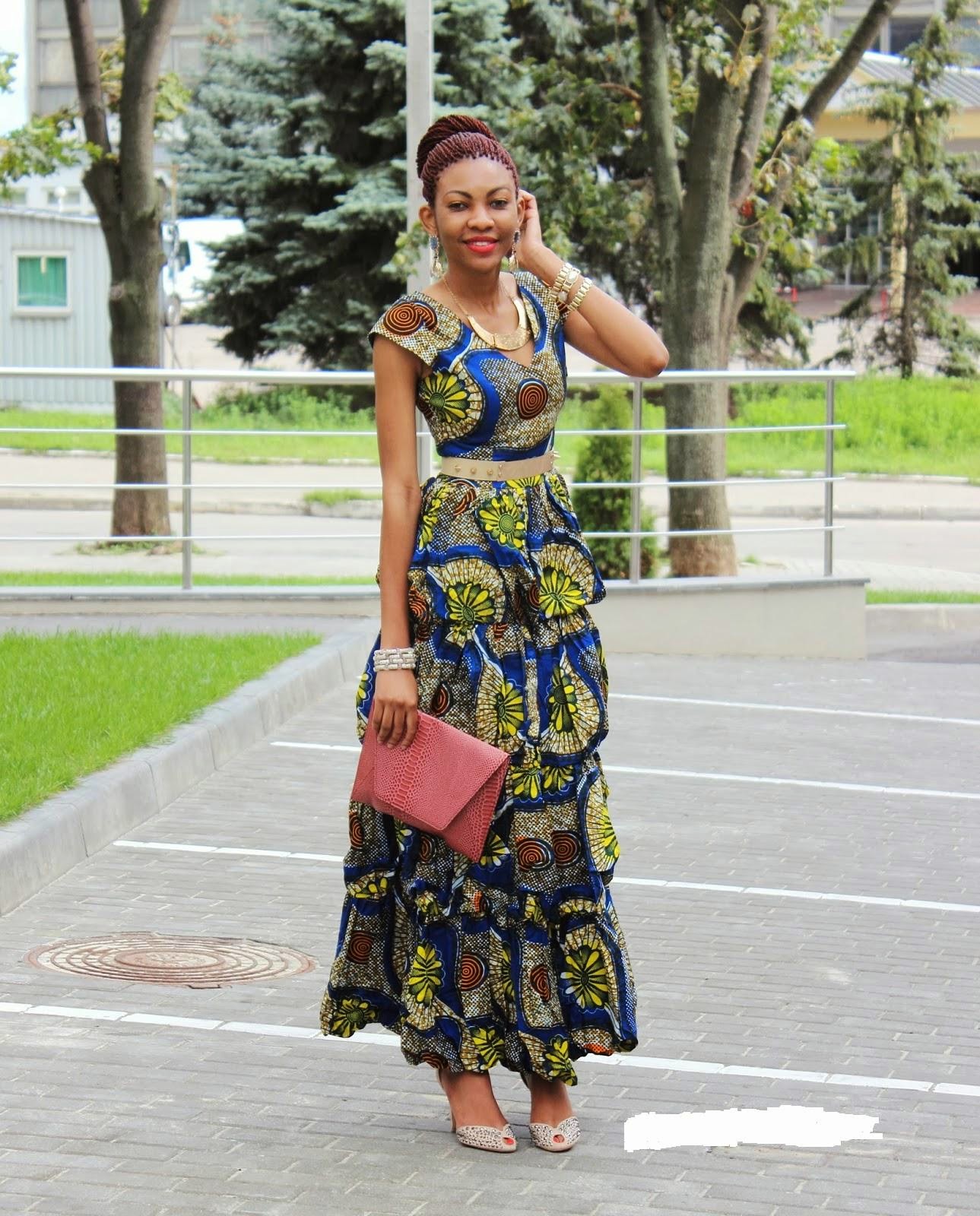 African Dresses Ankara Long Style - DeZango