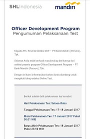Berikut Tes Shl Bank Mandiri