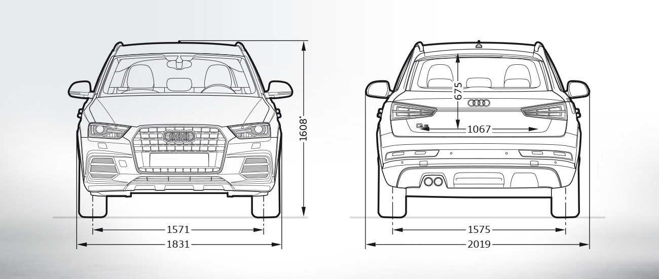 Dimensioni Audi Q2 Altezza, lunghezza, larghezza e bagagliaio