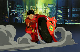 Kaneda driving motorcycle Akira 1988 animatedfilmreviews.filminspector.com