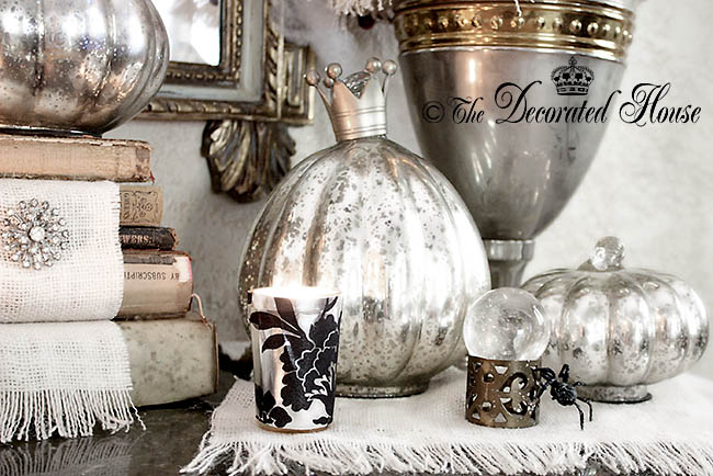 The Decorated House - Halloween Elegant Decorating with Black White and Silver