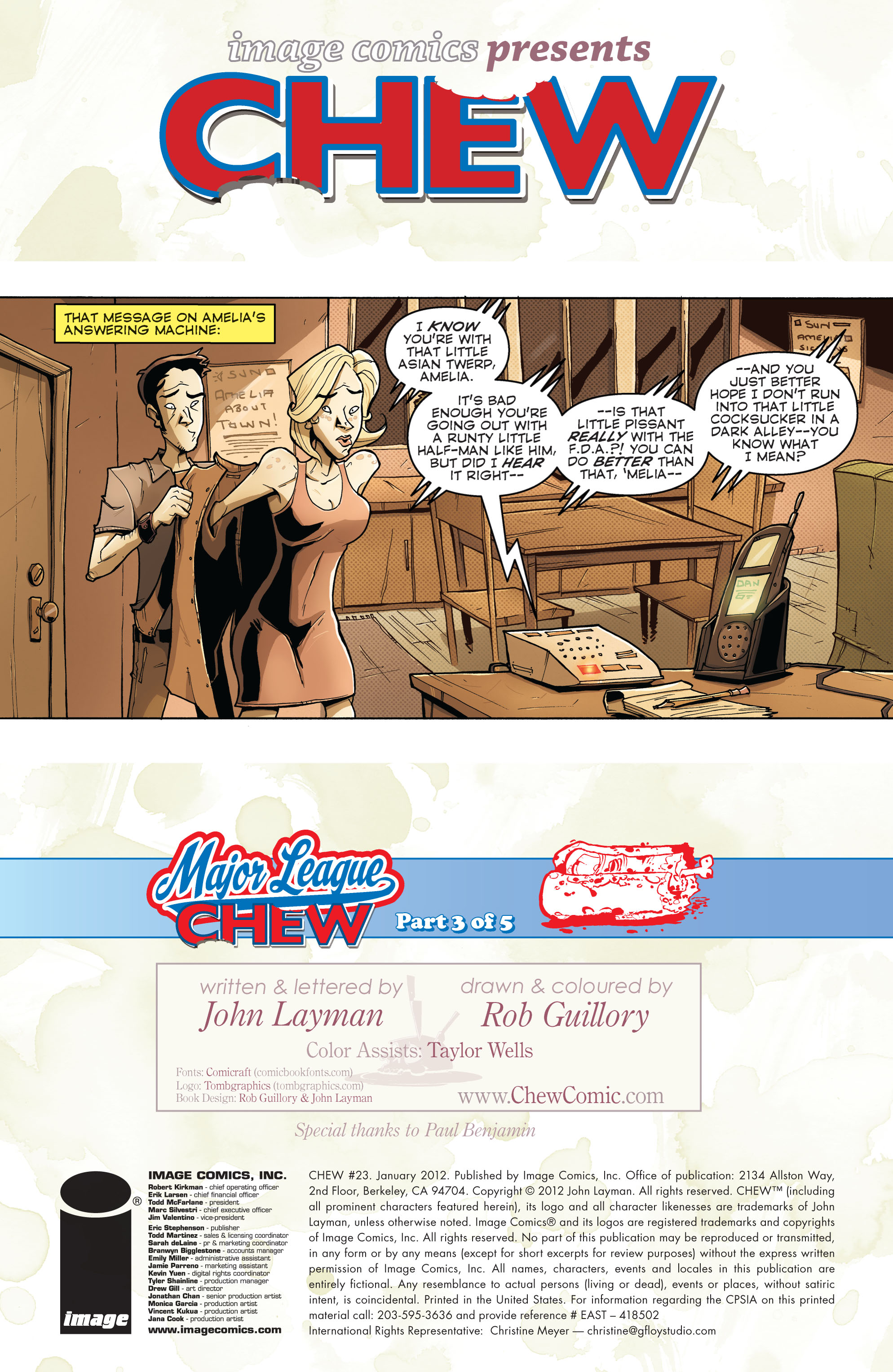 Read online Chew comic -  Issue #23 - 2