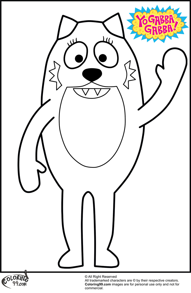 yogabbagabba coloring pages - photo #31