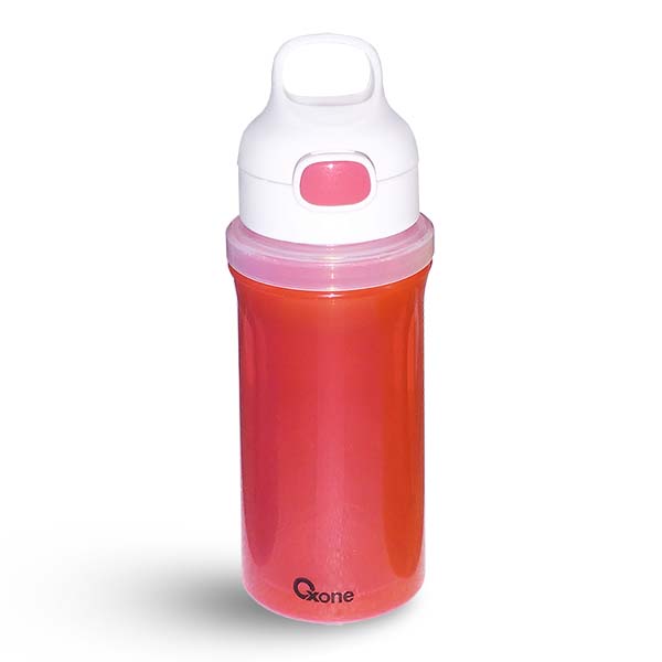 OX-300 Botol Minum Oxone Rainbow Twist & Turn Bottle 300ml - Merah
