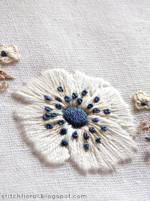 embroidered anemones