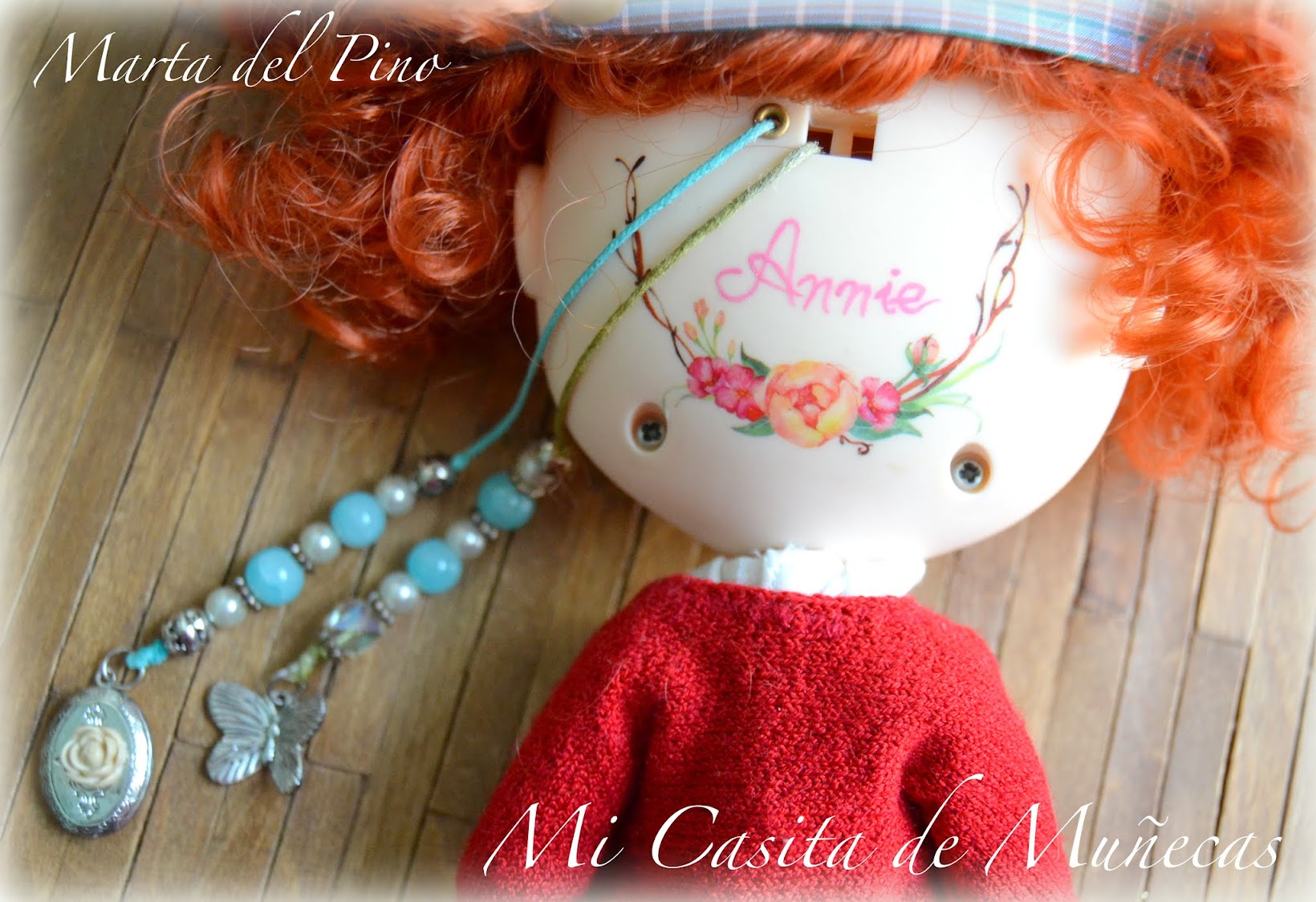 Blythe custom, blythe ooak, pullirings, eyes, scalp, carving, marta del pino, mi casita de muñecas