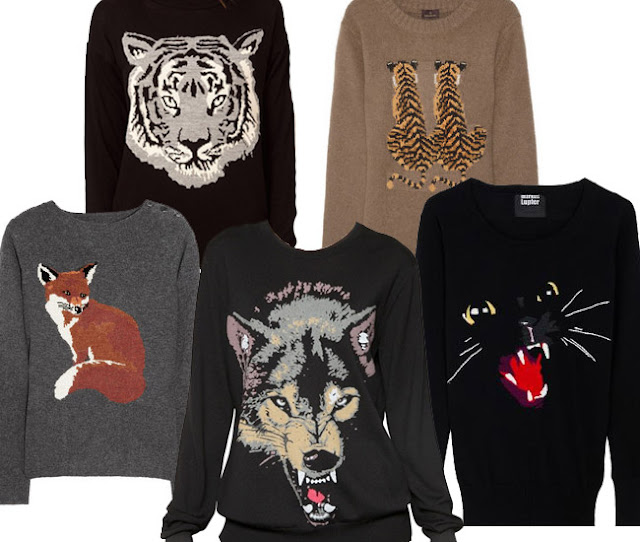 mark lupfer, wolf sweater, cat sweater, tiger sweater