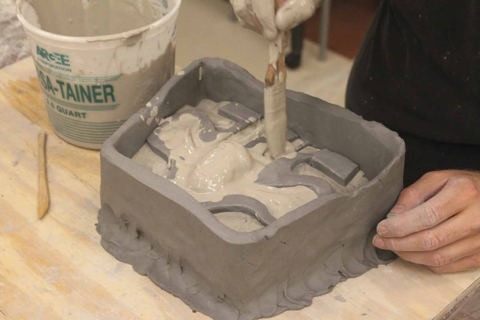 CUTTING BOARD Mold Making Part 3 Plaster Buildup on the Other Side