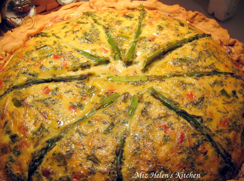 Ham and Asparagus Quiche