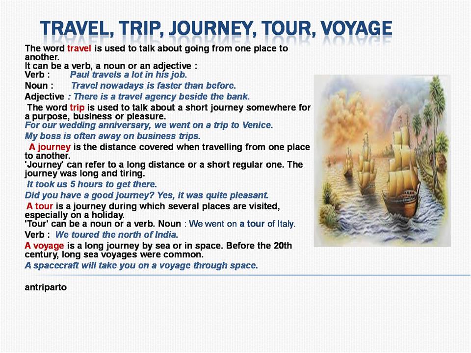 voyage meaning policy