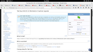 An example of a Fedora Test Day wiki page