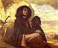 Gustave Courbet, il più rappresentativo del movimento realista francese del XIX secolo.