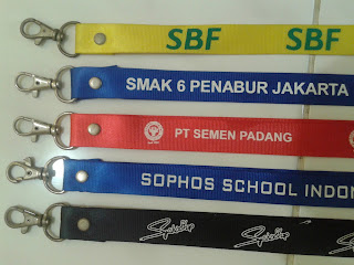 Tempat pembuatan tali id card di tangerang produksi : Lanyard Nylon, Tali Id Card Nilon, Tali ID Card bahan nilon, lanyard nilon kilap dengan sablon logo dan harga termurah