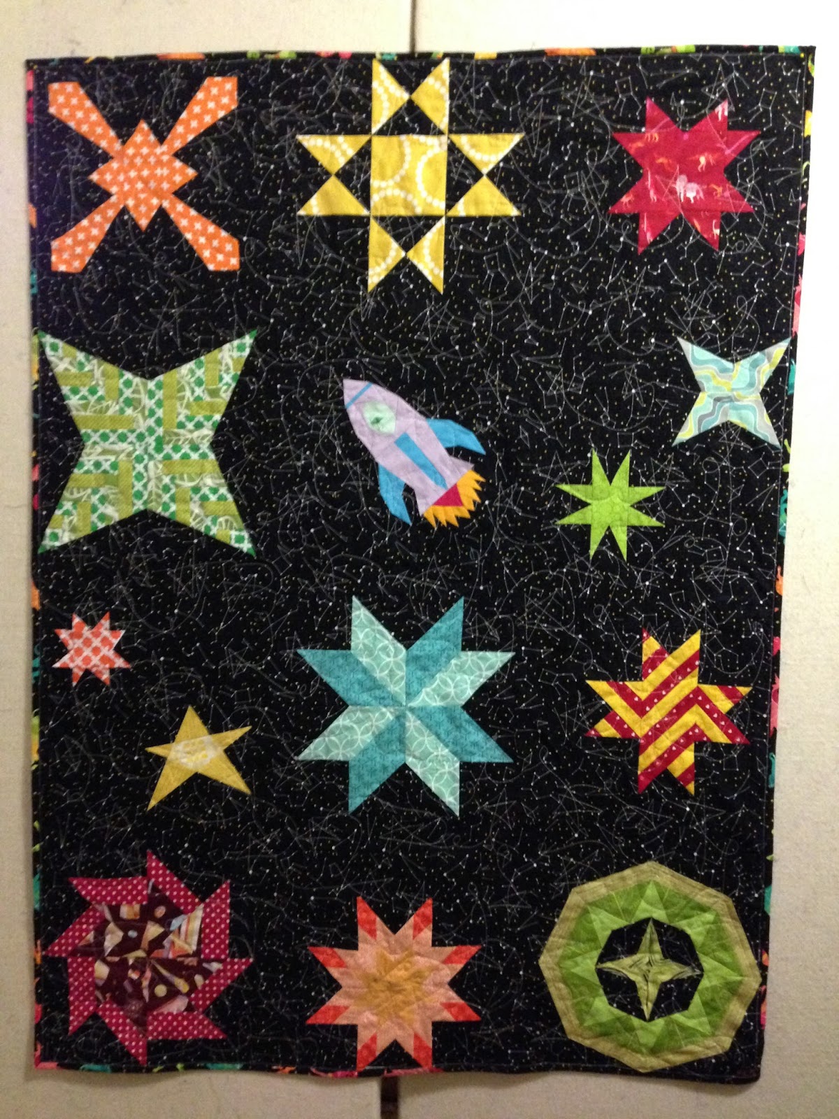 Life Sew Crafty Space Baby Quilt