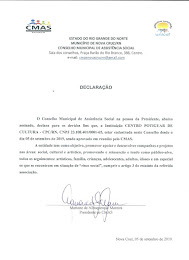 CMAS-NOVA CRUZ-RN APROVA REGISTRO DO CPC/RN