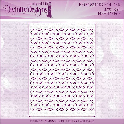 Divinity Designs Embossing Folder: Fish