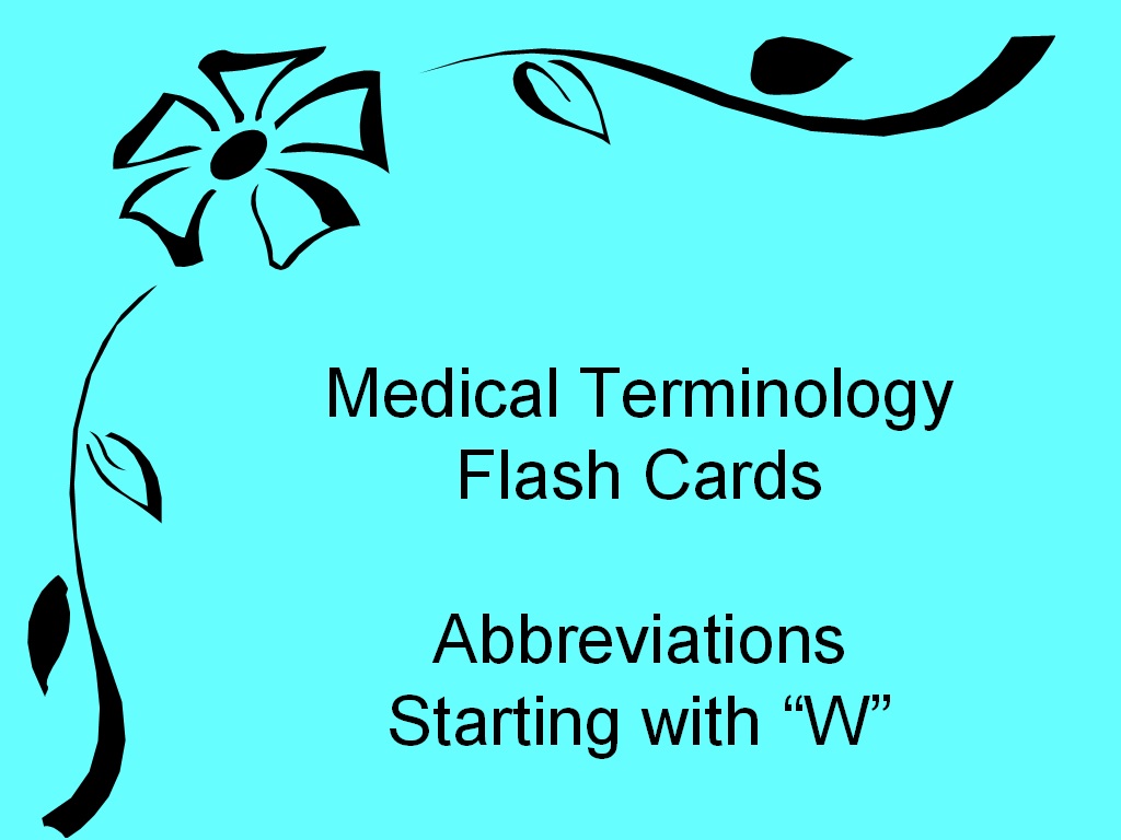 student survive 2 thrive medical terminology abbreviations starting