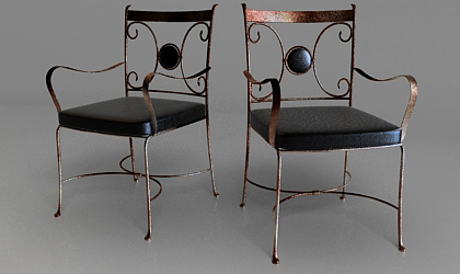 iron cast chair 3d model free