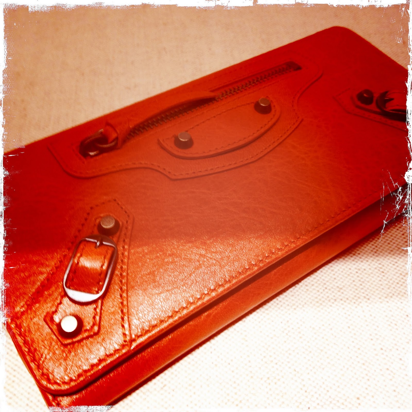 balenciaga red wallet