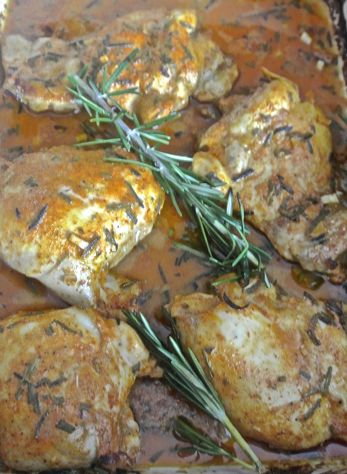 The Barbee Housewife Crispy Rosemary & Sriracha Chicken Thighs