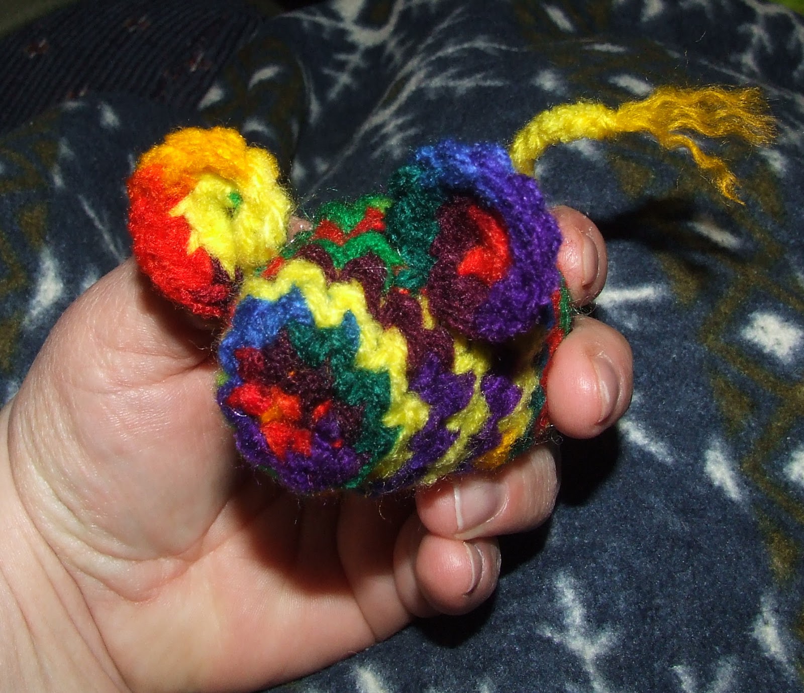 Stuff by Cher Crochet Mouse Cat Toy