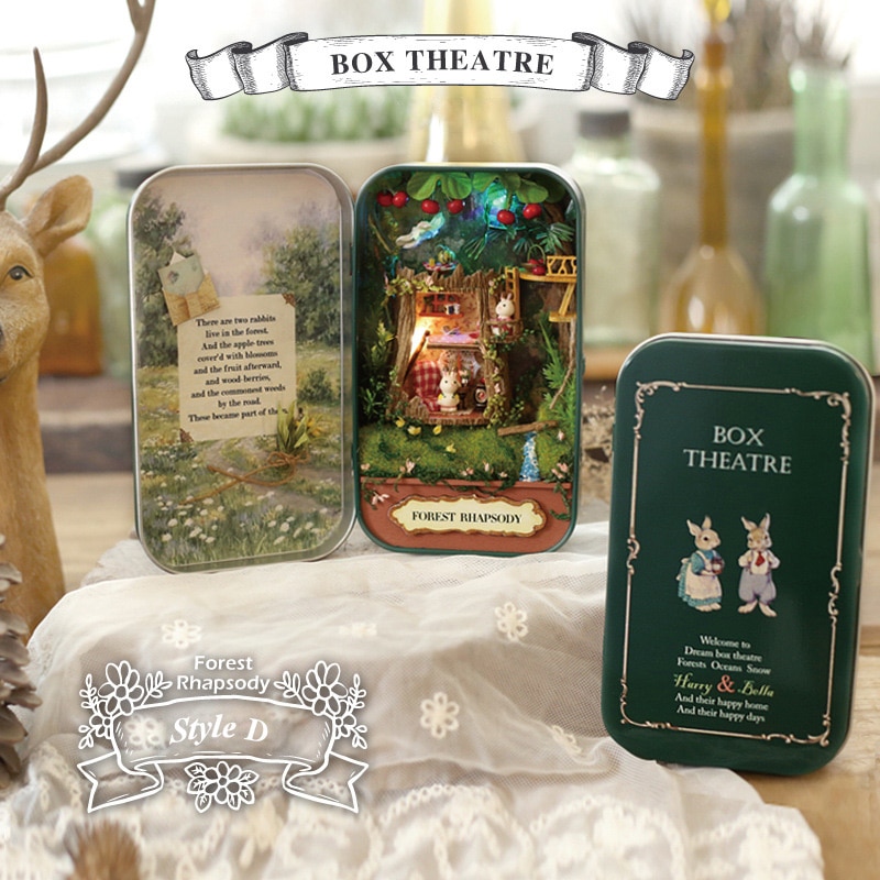 box theater dollhouse kit