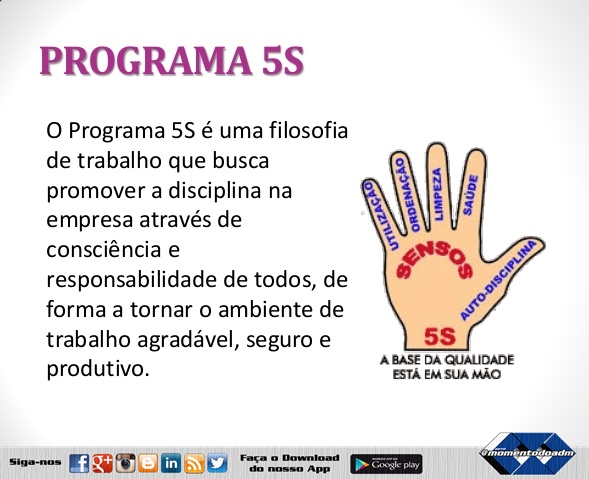 Momento do ADM: O Programa 5S