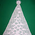 Hand made Crochet Christmas Tree Doily, Filet Crochet, Home Decor