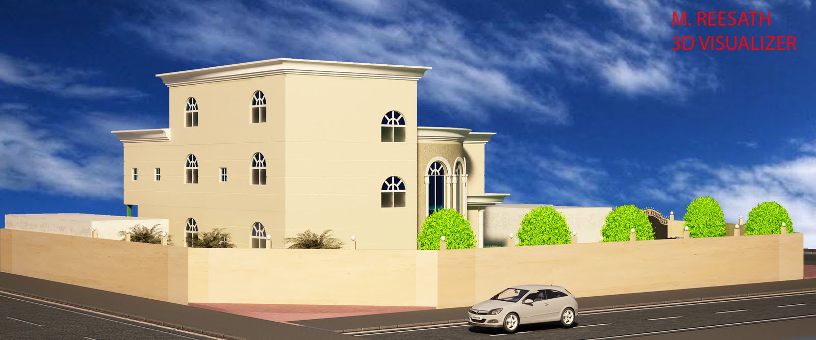 3D Visualizer: Qatar Villa
