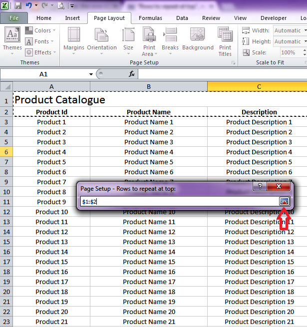 Print Repeating Title Rows Excel, the wise way
