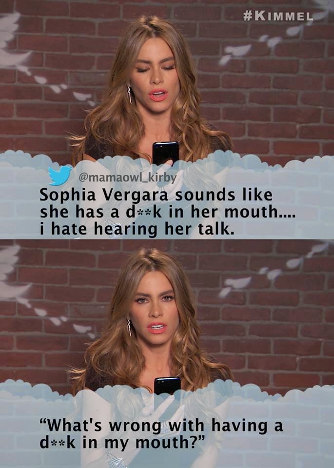 Sophia Vergara Sounds Like She Has A Dick In Her Mouth I Hate Hearing