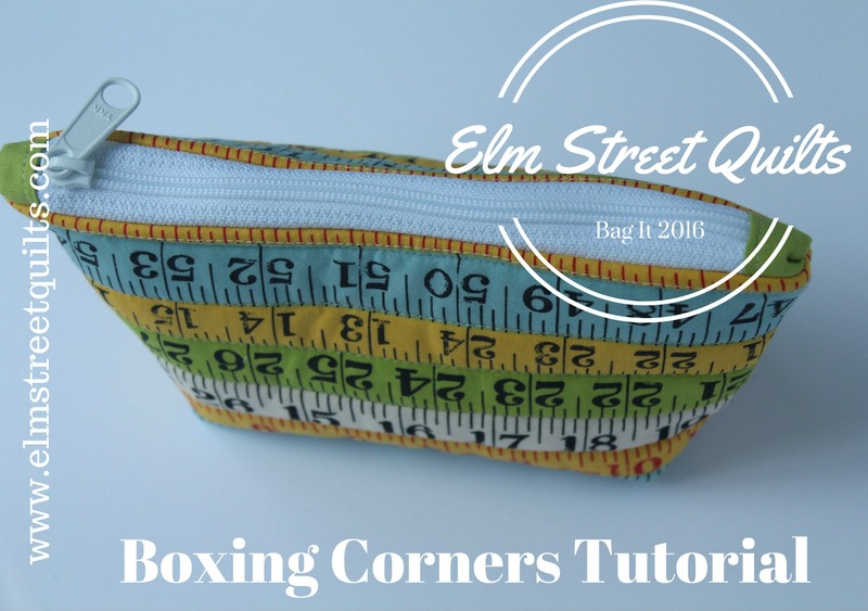 Bag It Boxing corners tutorial Elm Street Quilts