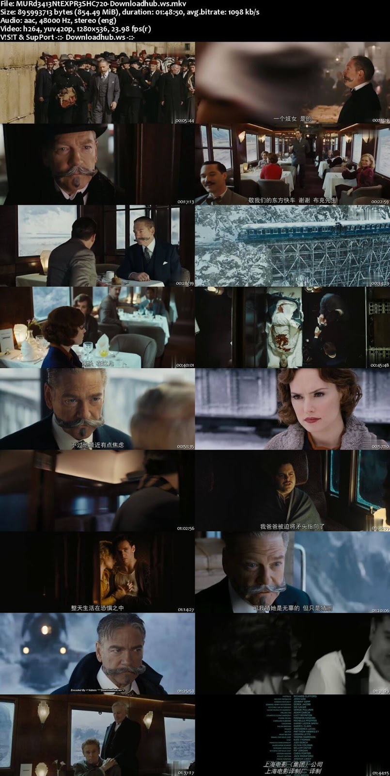 Murder on the Orient Express 2017 English 720p HC HDRip 850MB