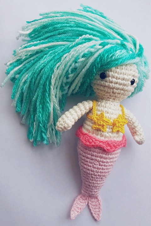 Como hacer una cola de sirena para bebé a crochet paso a paso parte 1 