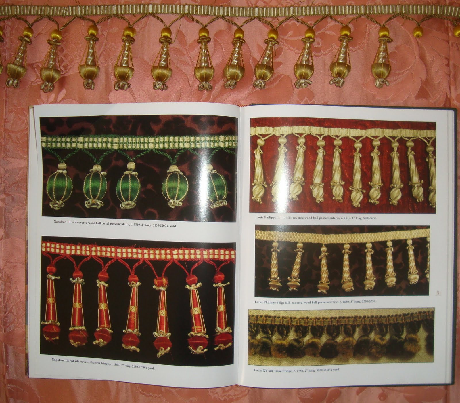 Interesting Antique Textiles 19th Century French Silk Passementerie